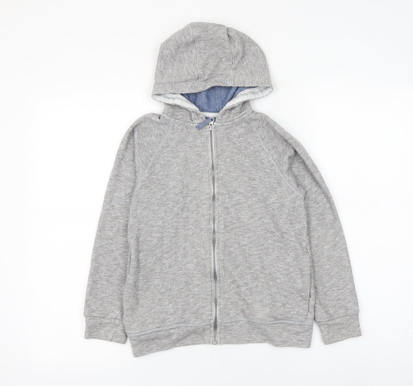 Matalan Boys Grey Cotton Full Zip Hoodie Size 10 Years Zip