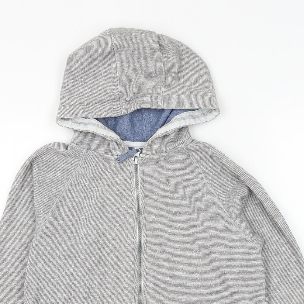 Matalan Boys Grey Cotton Full Zip Hoodie Size 10 Years Zip