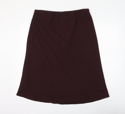 MIA Womens Red Polyester A-Line Skirt Size 36 in