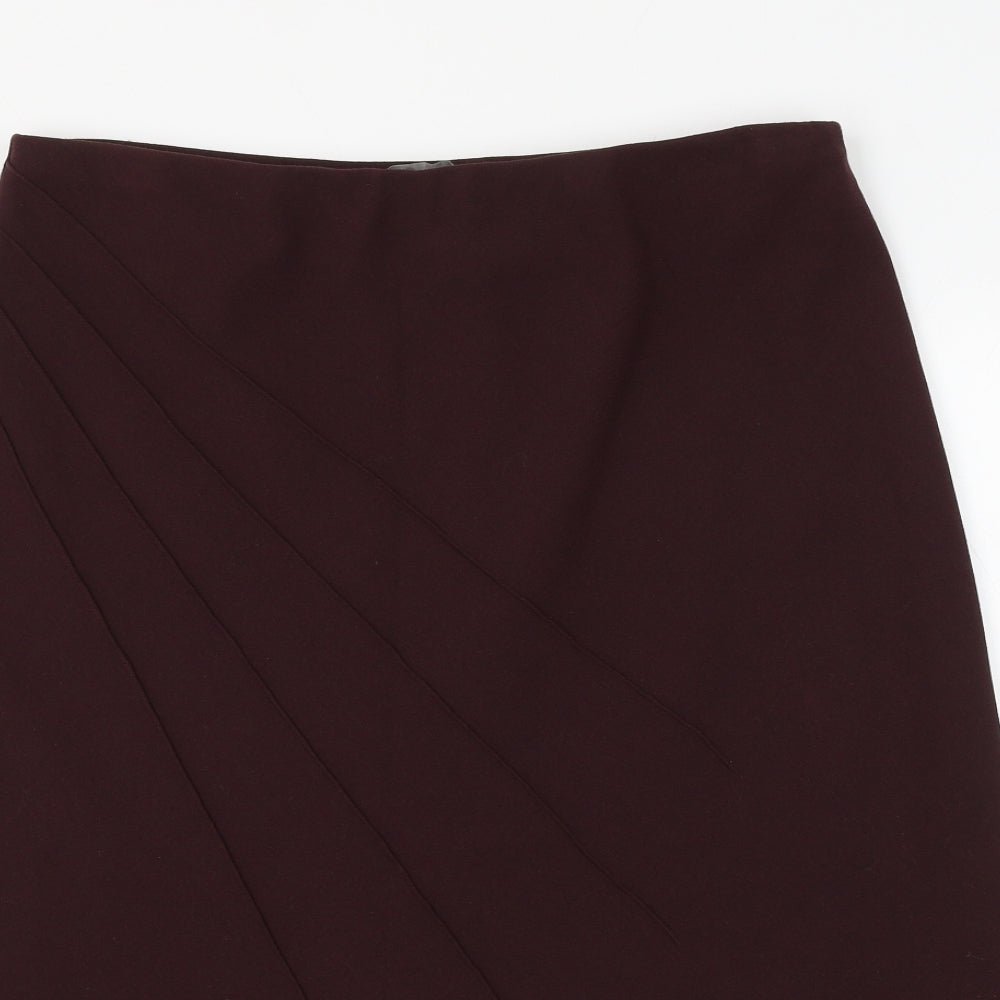 MIA Womens Red Polyester A-Line Skirt Size 36 in