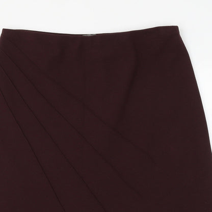 MIA Womens Red Polyester A-Line Skirt Size 36 in