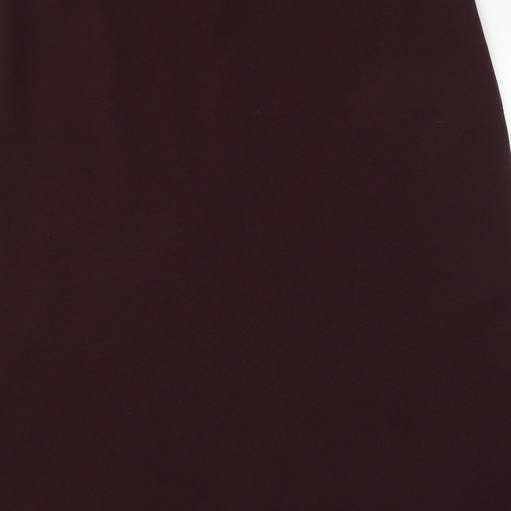 MIA Womens Red Polyester A-Line Skirt Size 36 in