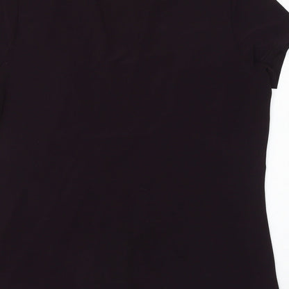 Womens UK Size 16 BASSINI Purple Basic Blouse