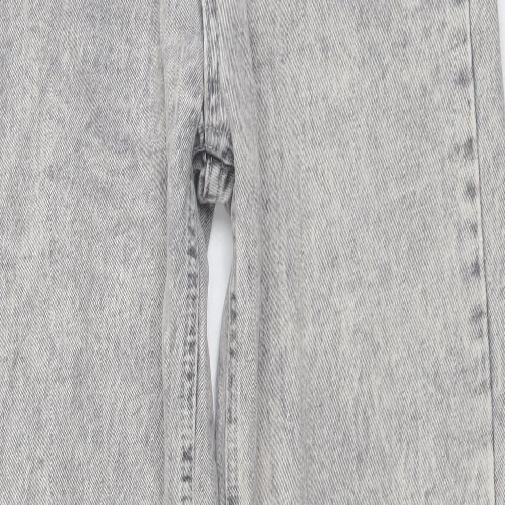 SheIn Womens Grey Cotton Jegging Jeans Size XS L29 in Regular Button