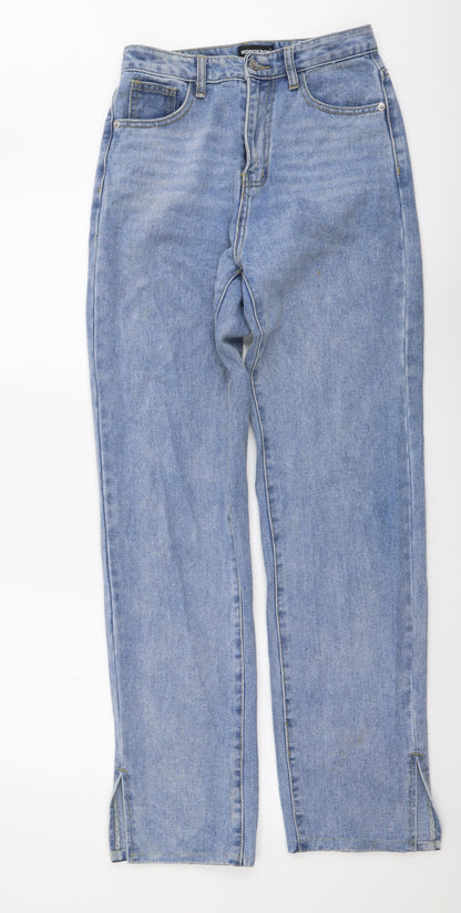 Womens UK Size 8 Momokrom Regular Fit Mom Blue Jeans