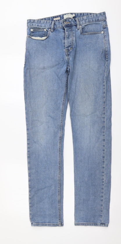Mens UK Size 30 in Topshop Regular Fit Skinny Blue Jeans