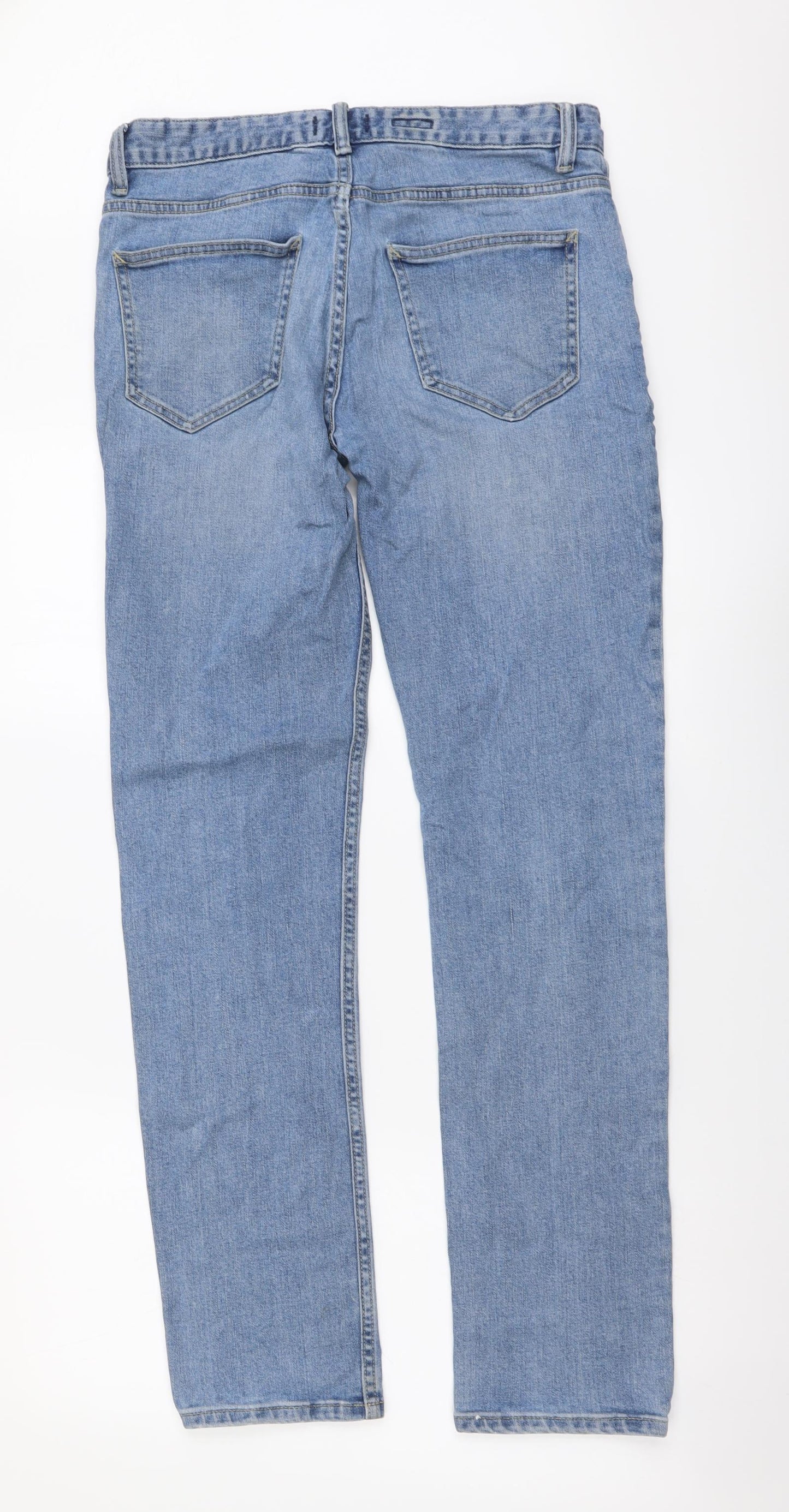 Mens UK Size 30 in Topshop Regular Fit Skinny Blue Jeans