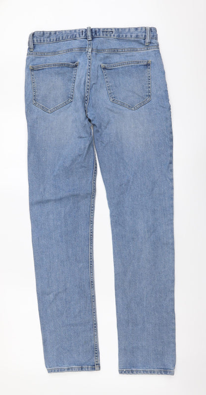 Mens UK Size 30 in Topshop Regular Fit Skinny Blue Jeans