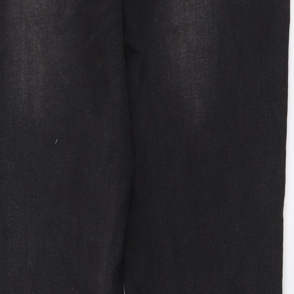 NEXT Womens Grey Cotton Skinny Jeans Size 8 L31 in Regular Button