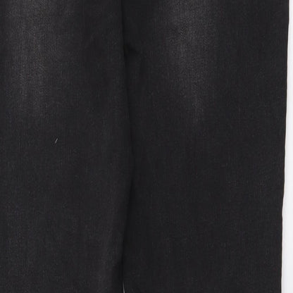 NEXT Womens Grey Cotton Skinny Jeans Size 8 L31 in Regular Button