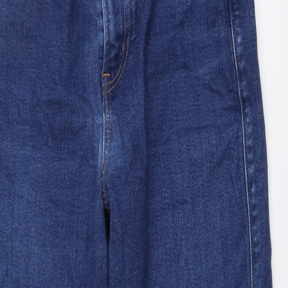Gap Womens Blue Cotton Mom Jeans Size 28 in L25 in Regular Button