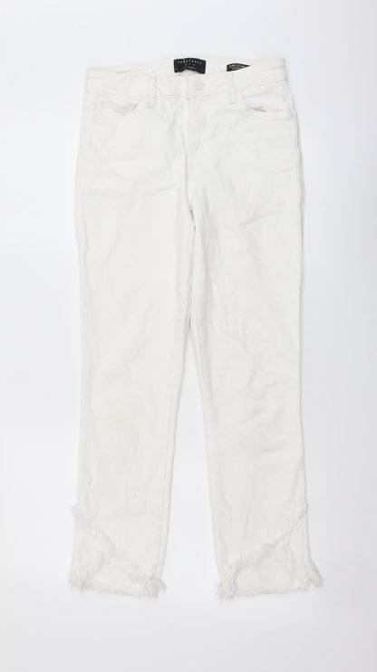 Sanctuary Womens White Cotton Skinny Jeans Size 25 in L26 in Regular Button