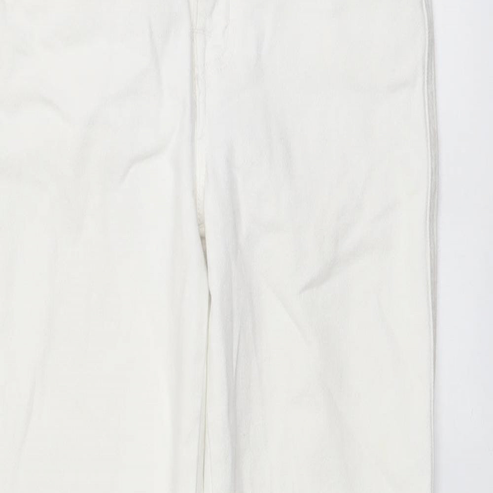 Sanctuary Womens White Cotton Skinny Jeans Size 25 in L26 in Regular Button