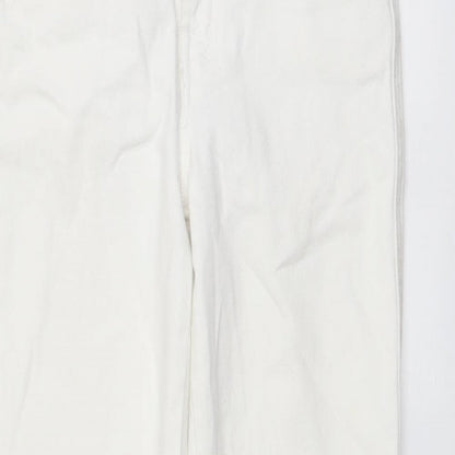 Sanctuary Womens White Cotton Skinny Jeans Size 25 in L26 in Regular Button