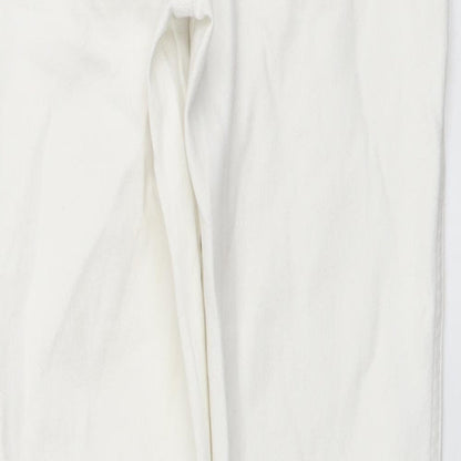 Sanctuary Womens White Cotton Skinny Jeans Size 25 in L26 in Regular Button