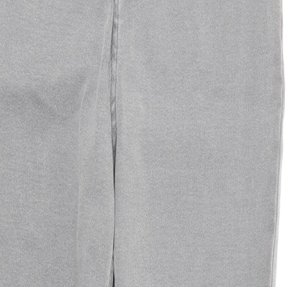 TU Womens Grey Cotton Skinny Jeans Size 12 L27.5 in Regular Zip