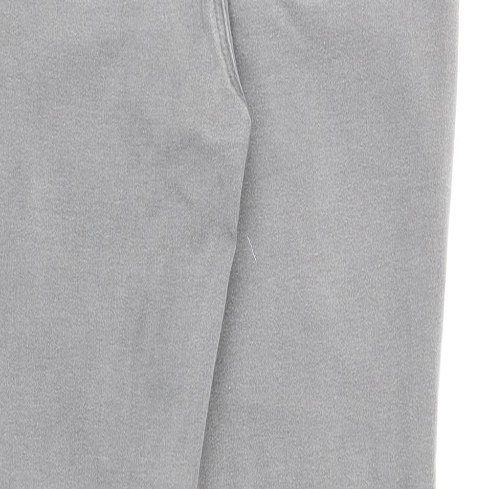 TU Womens Grey Cotton Skinny Jeans Size 12 L27.5 in Regular Zip