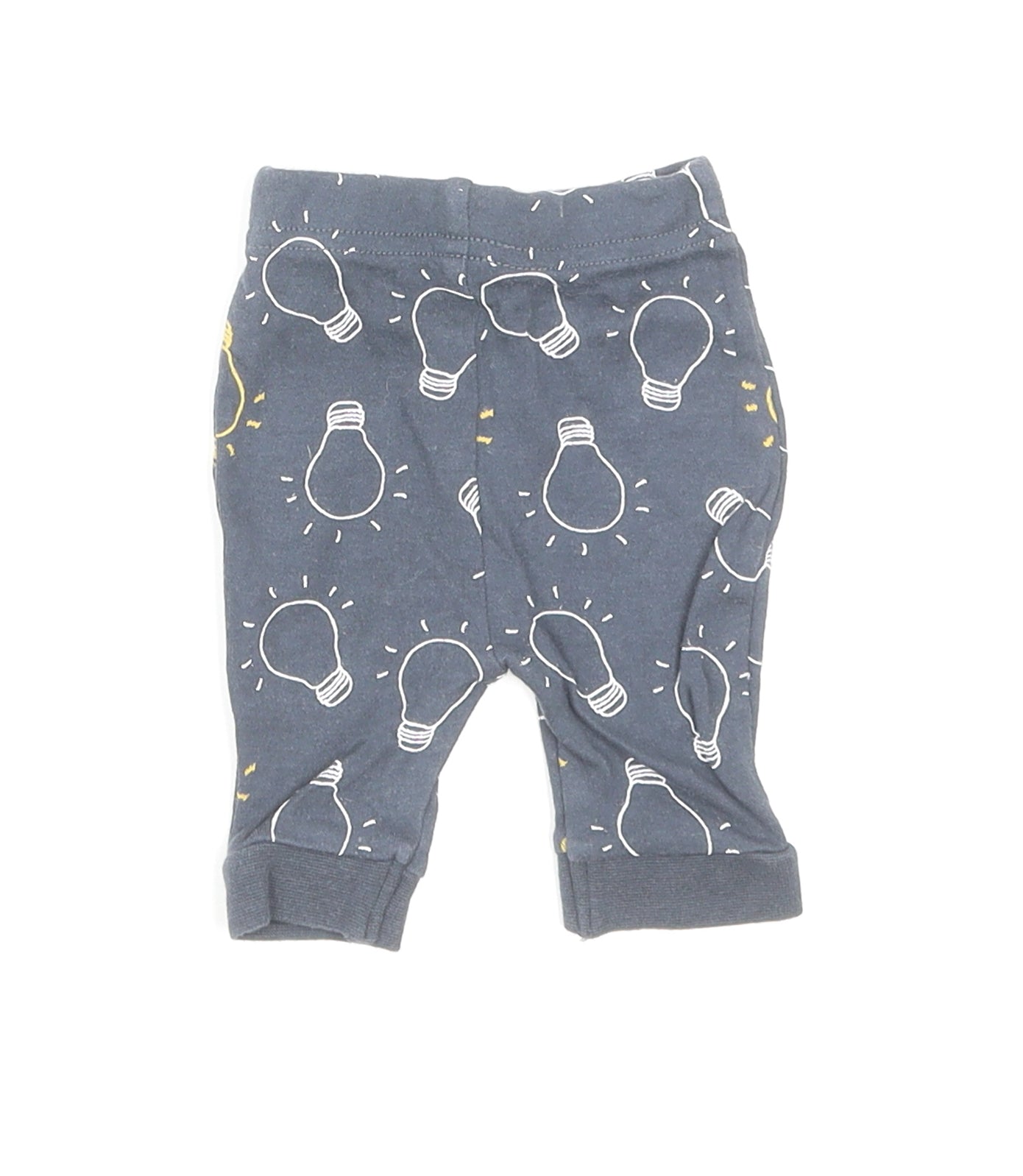 Nutmeg Baby Grey Geometric Cotton Sweatpants Leggings Size Newborn Pullover - Lightbulbs