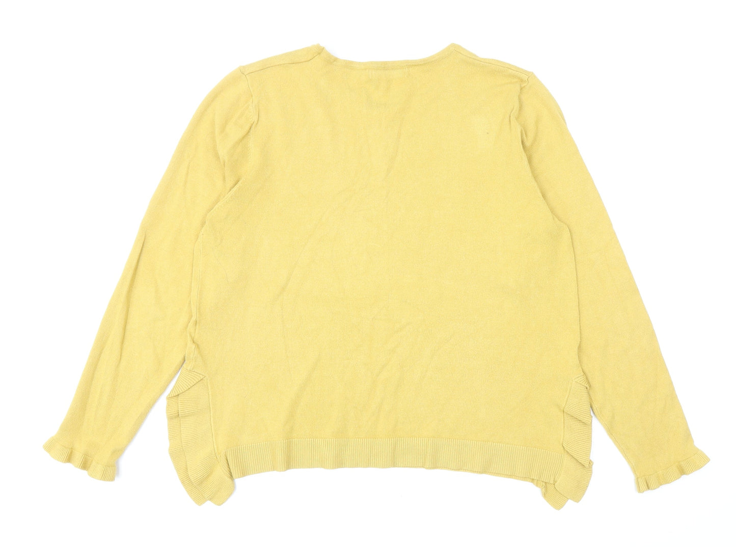 Womens UK Size L Paramour Yellow Pullover Jumper