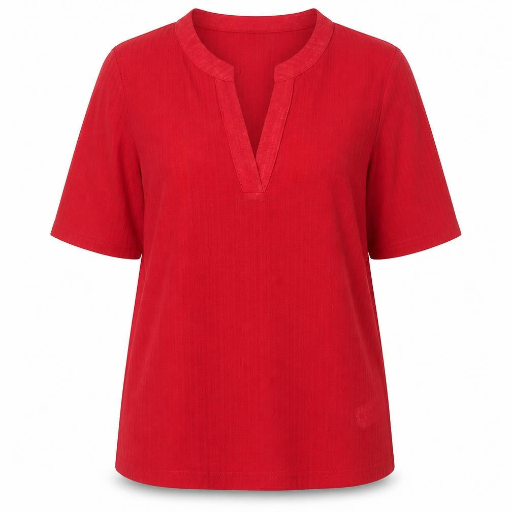 Womens UK Size 12 Dorothy Perkins Red Basic Blouse