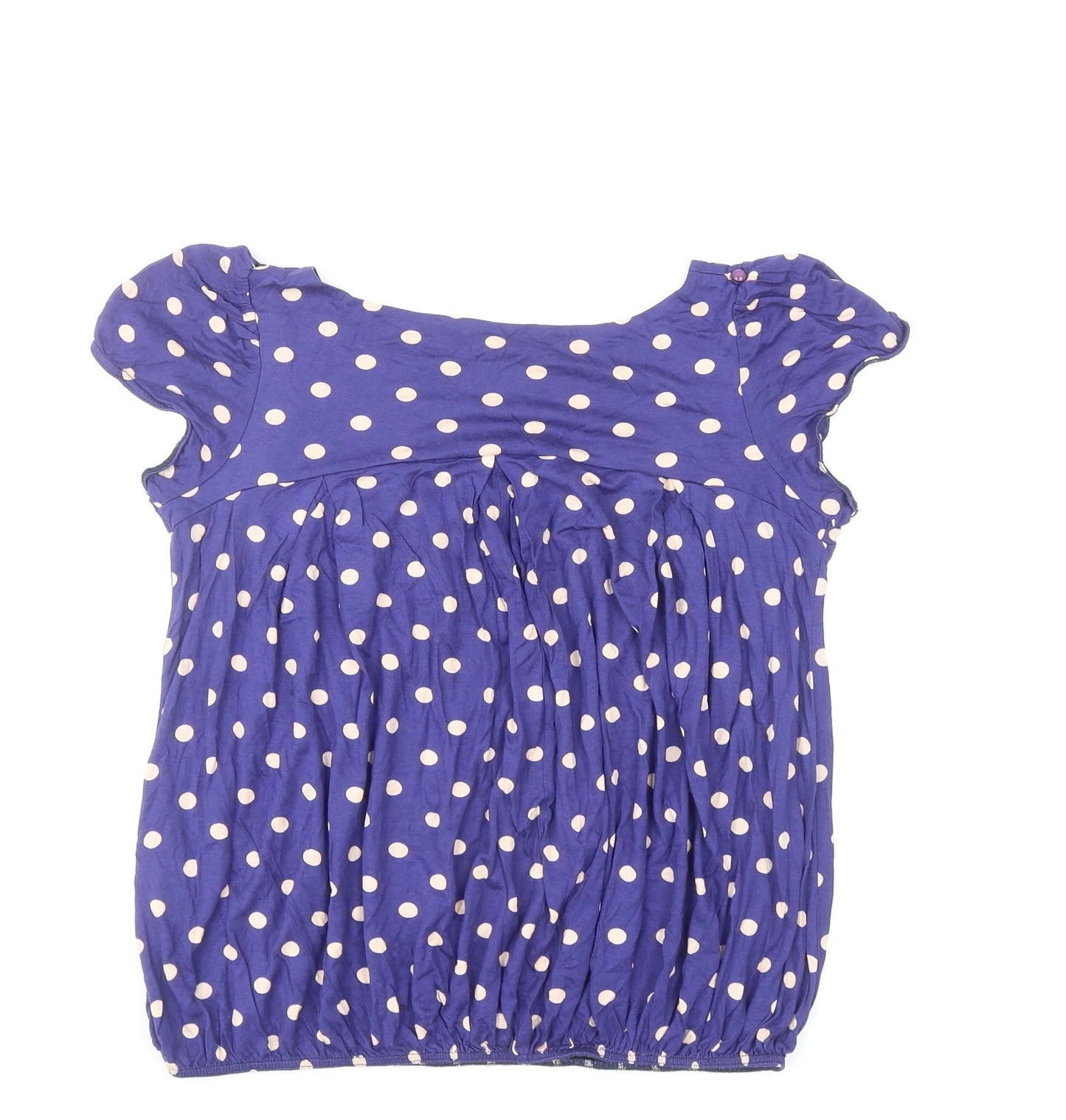 Womens UK Size 14 Topshop Blue Basic Blouse