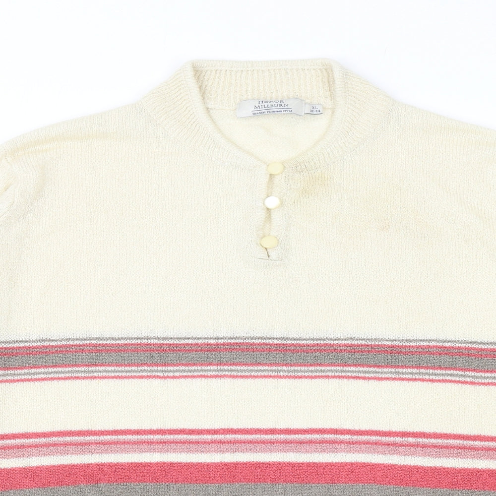 Womens UK Size XL EWM Multicoloured Pullover Jumper