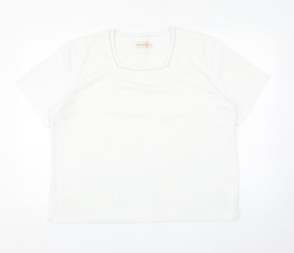Womens UK Size L Bonmarché White Pullover Jumper