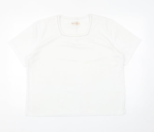 Womens UK Size L Bonmarché White Pullover Jumper