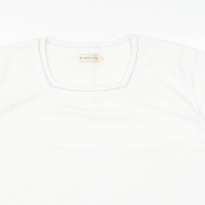 Womens UK Size L Bonmarché White Pullover Jumper
