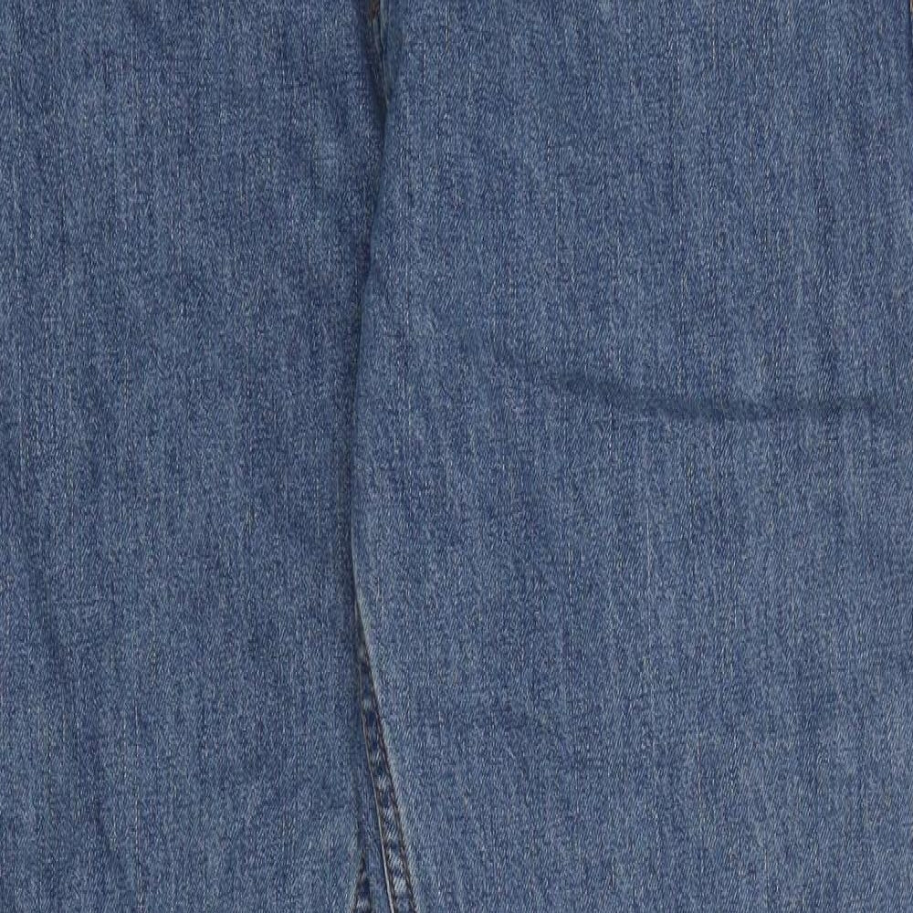 Mens UK Size  Preworn Regular Fit Straight Blue Jeans