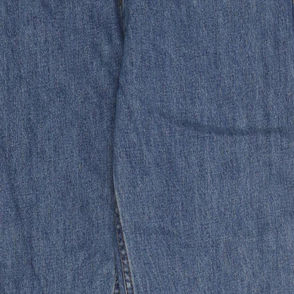 Mens UK Size  Preworn Regular Fit Straight Blue Jeans