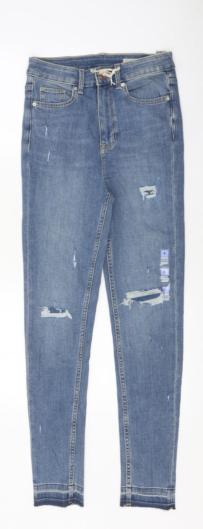 Womens UK Size 9 Months Marks and Spencer Regular Fit Skinny Blue Jeans
