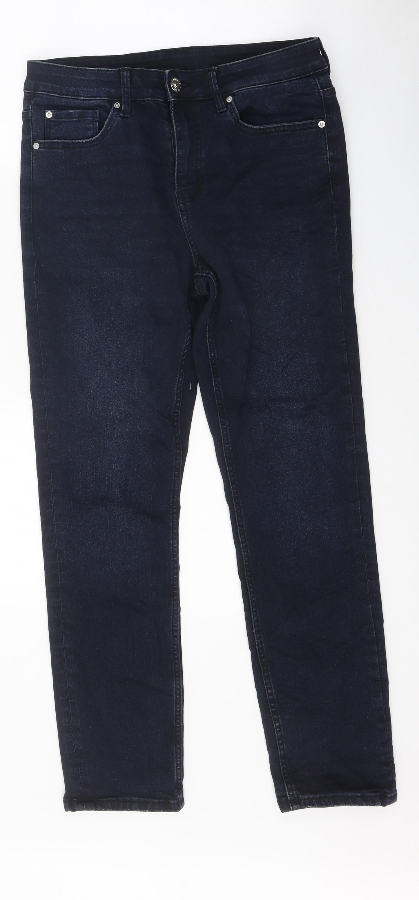 Womens UK Size 32 in Preworn Regular Fit Skinny Blue Jeans