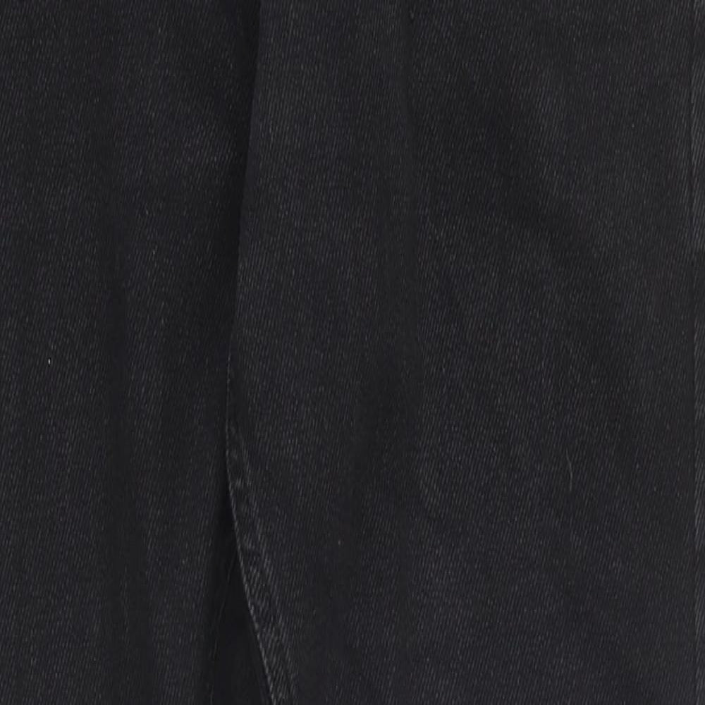 Womens UK Size 30 in Preworn Regular Fit Straight Black Jeans
