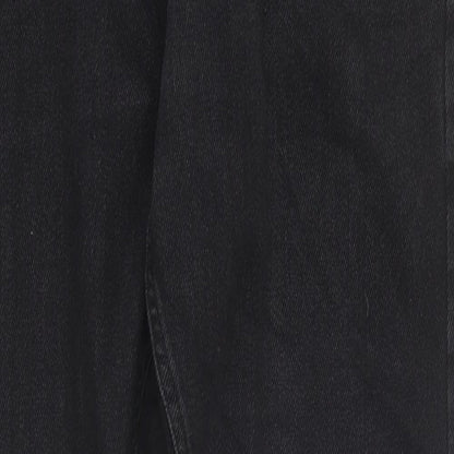 Womens UK Size 30 in Preworn Regular Fit Straight Black Jeans