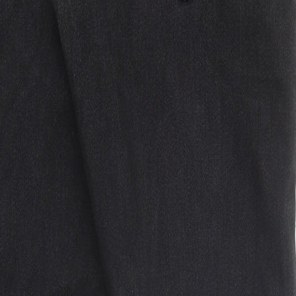 Womens UK Size 30 in Preworn Regular Fit Straight Black Jeans