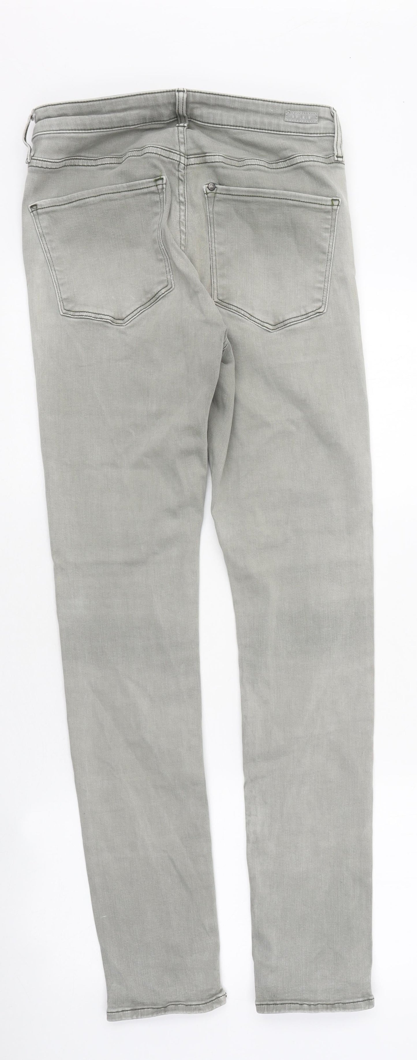 Womens UK Size 30 in Preworn Regular Fit Skinny Grey Jeans