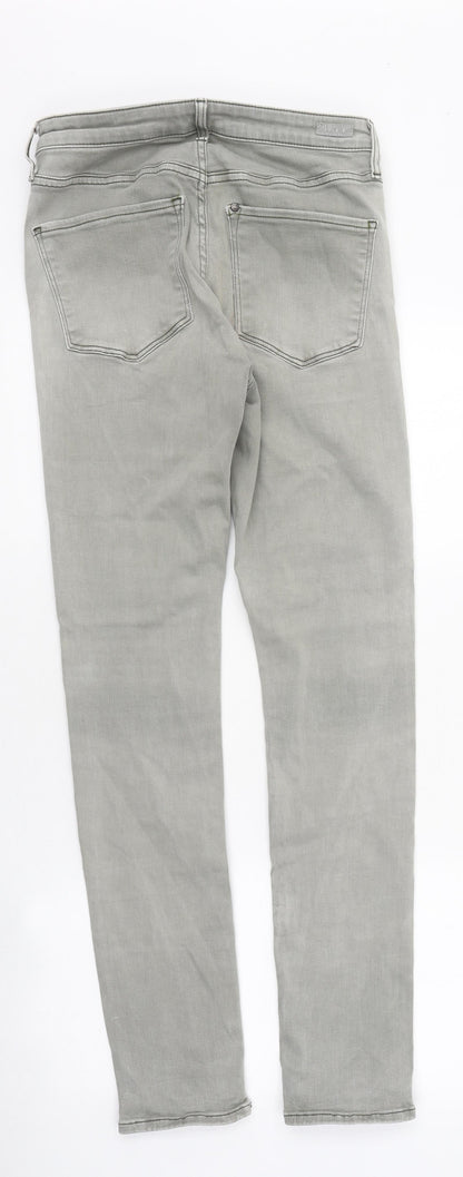 Womens UK Size 30 in Preworn Regular Fit Skinny Grey Jeans