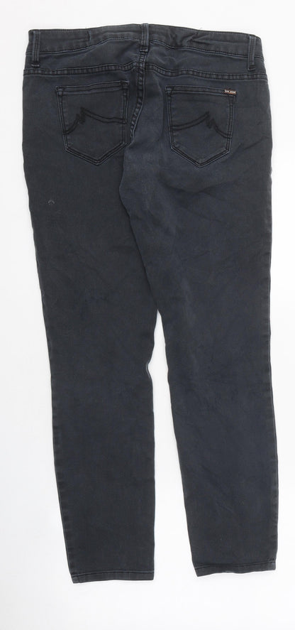 Womens UK Size 6 Max Jeans Regular Fit Skinny Black Jeans