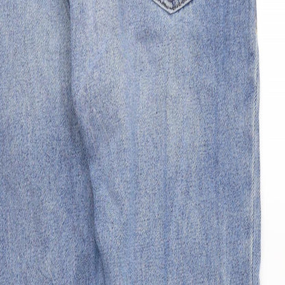 Mens UK Size 30 in Topman Regular Fit Straight Blue Jeans