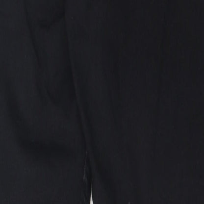 Bershka Mens Black Cotton Skinny Jeans Size 38 in L23 in Regular Zip