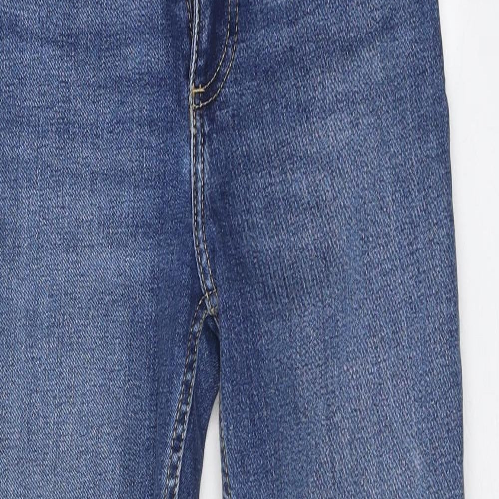 Zara Womens Blue 100% Cotton Jegging Jeans Size 25 in L25 in Regular Zip