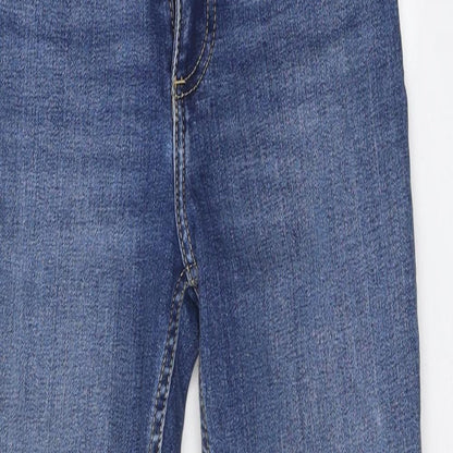 Zara Womens Blue 100% Cotton Jegging Jeans Size 25 in L25 in Regular Zip
