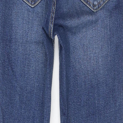 Zara Womens Blue 100% Cotton Jegging Jeans Size 25 in L25 in Regular Zip