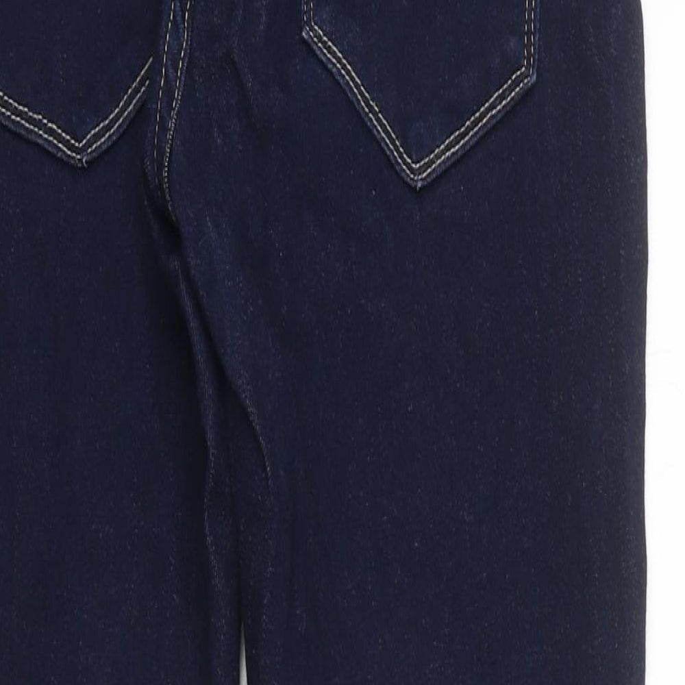 Mini Womens Blue 100% Cotton Skinny Jeans Size L L27 in Regular Zip