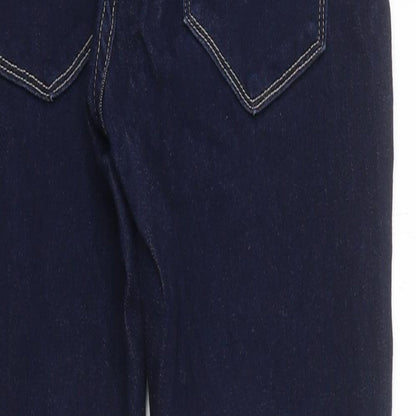 Mini Womens Blue 100% Cotton Skinny Jeans Size L L27 in Regular Zip