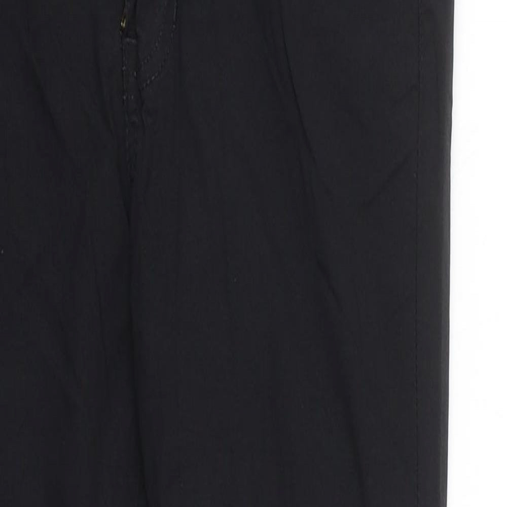 Sinister Womens Black 100% Cotton Skinny Jeans Size S L26 in Regular Zip