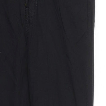 Sinister Womens Black 100% Cotton Skinny Jeans Size S L26 in Regular Zip
