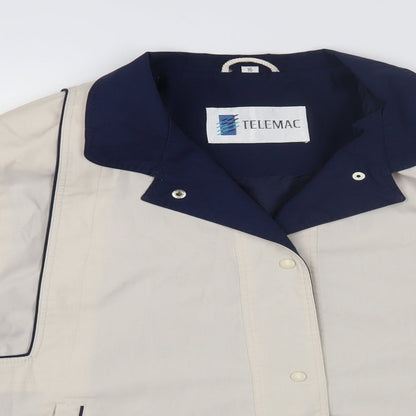 Womens UK Size 16 Telemac Beige Windbreaker Coat