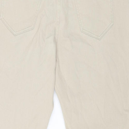Womens UK Size 40 in Marks and Spencer Regular Fit Straight Beige Jeans